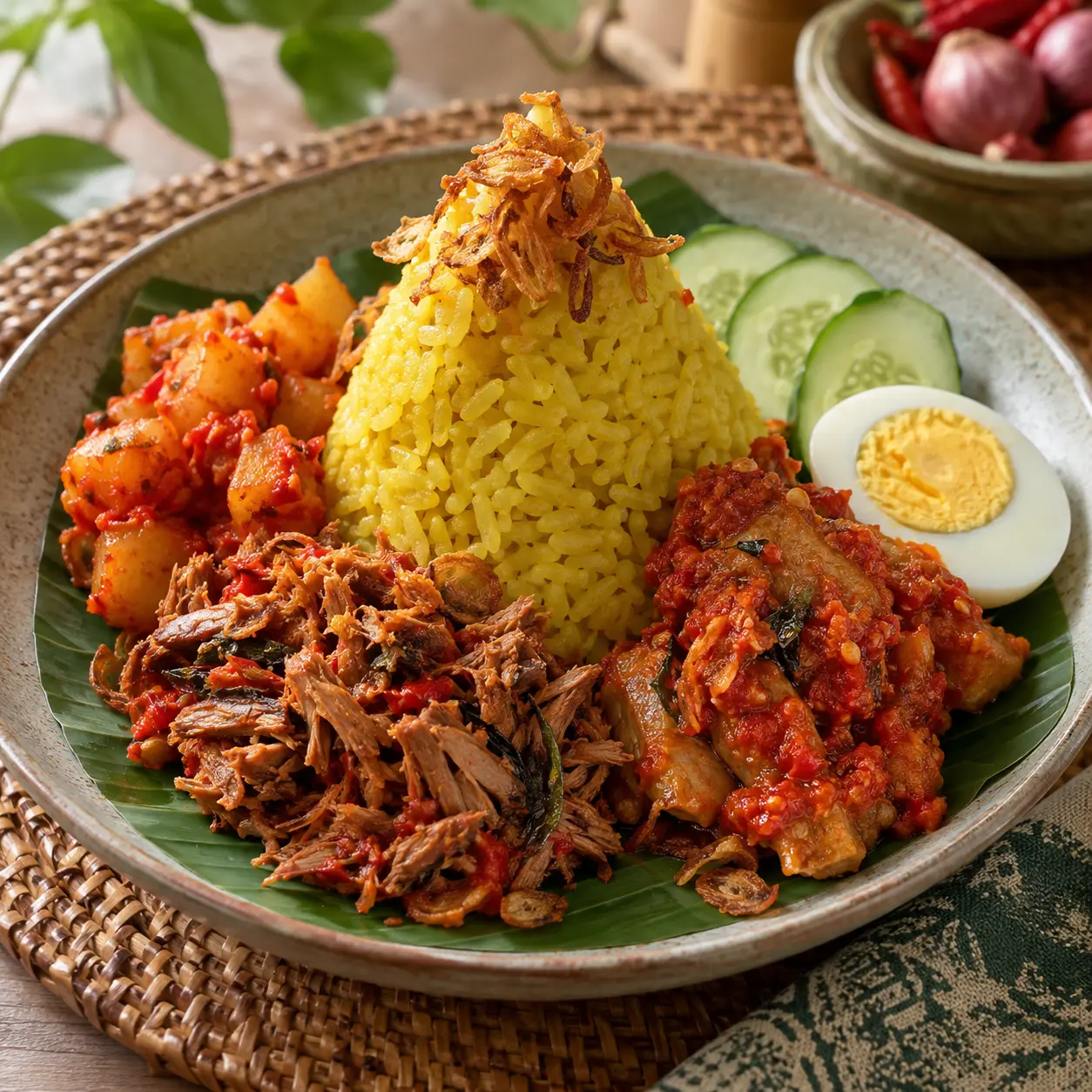 Nasi Kuning Manado Klasik