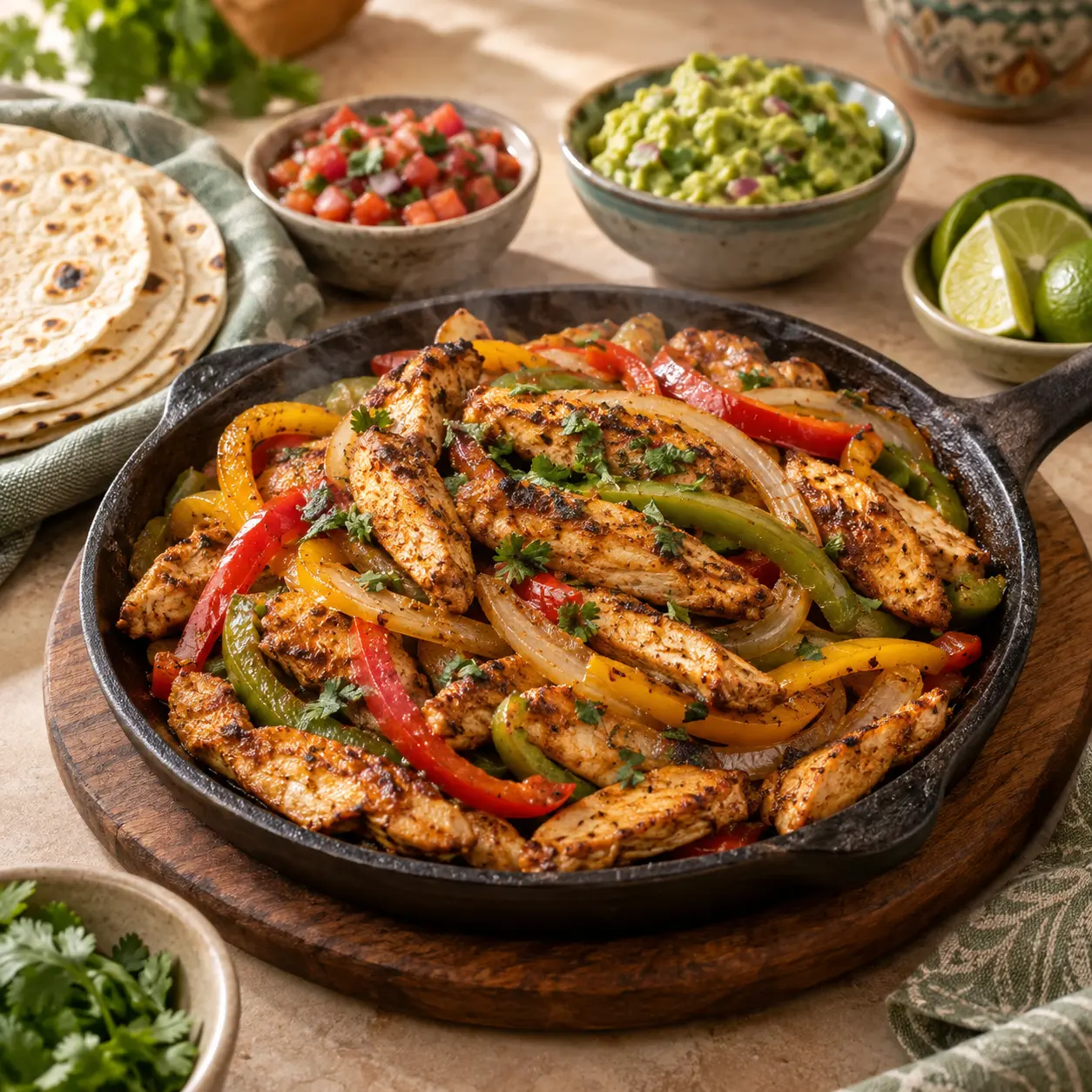 Chicken Fajitas Meksiko Klasik