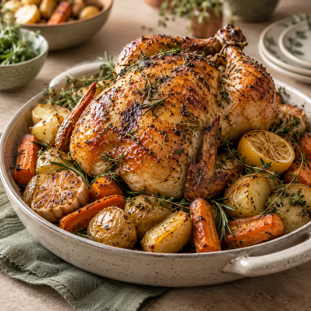 Roast Chicken Herbs Klasik