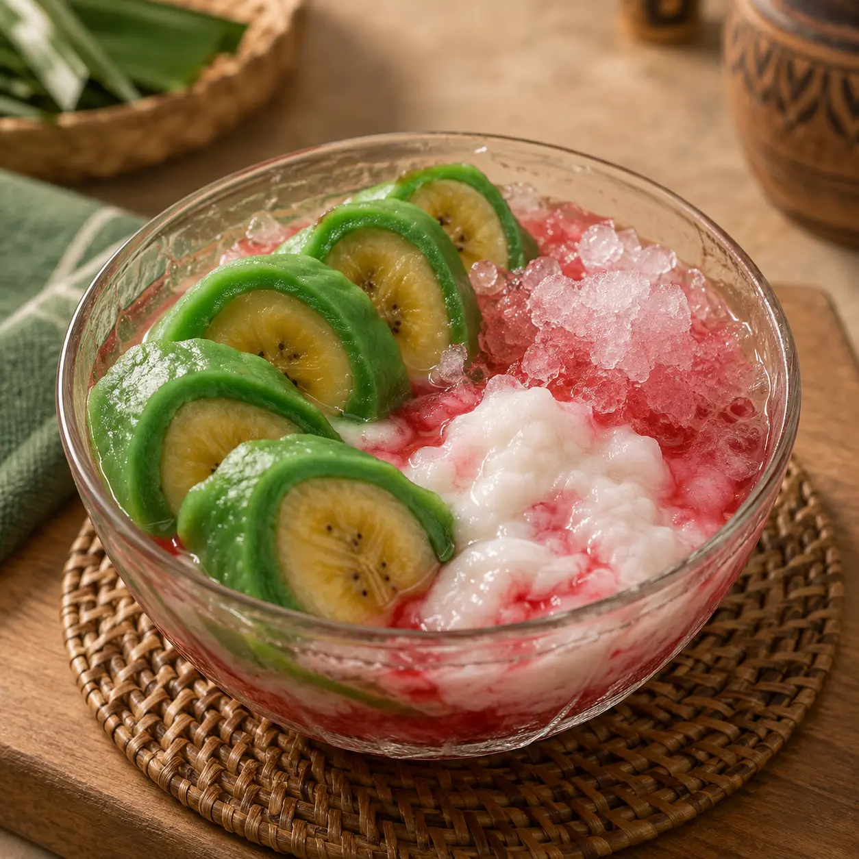 Es Pisang Ijo Klasik